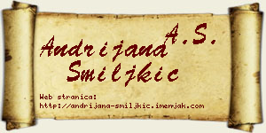 Andrijana Smiljkić vizit kartica